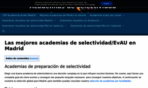 Academiasdeselectividad.com thumbnail