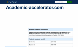 Academic-accelerator.com.getstat.site thumbnail