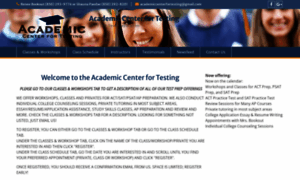 Academiccenterfortesting.com thumbnail