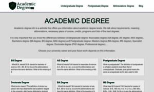 Academicdegree.info thumbnail