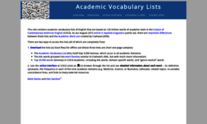 Academicvocabulary.info thumbnail