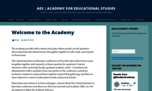 Academyforeducationalstudies.org thumbnail