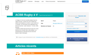 Acbbrugbyav.yaentrainement.fr thumbnail