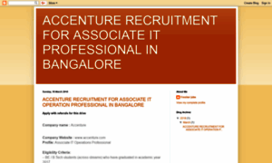 Accentureassociateitrecruitment.blogspot.in thumbnail