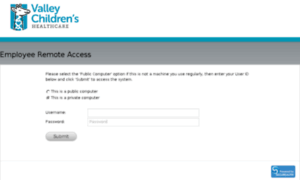 Access.valleychildrens.org thumbnail