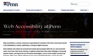 Accessibility.web-resources.upenn.edu thumbnail