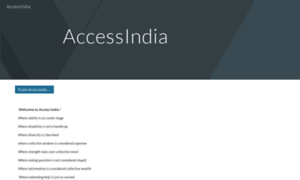 Accessindia.org.in thumbnail