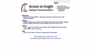 Accesstoinsight.net thumbnail
