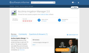 Acclima-irrigation-manager.software.informer.com thumbnail