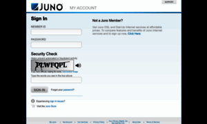 Account.juno.com thumbnail