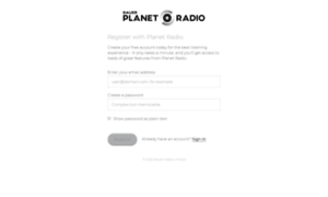 Account.planetradio.co.uk thumbnail