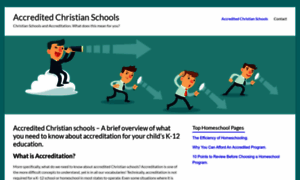 Accreditedchristianschools.com thumbnail
