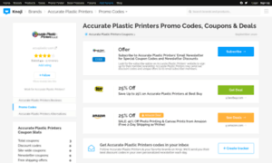Accurateplasticprinters.bluepromocode.com thumbnail