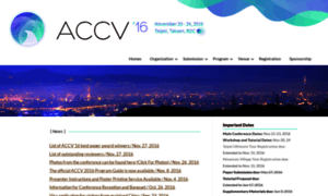 Accv2016.org thumbnail
