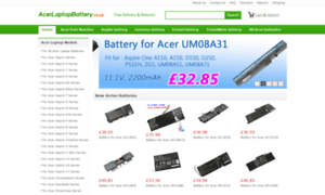 Acerlaptopbattery.co.uk thumbnail