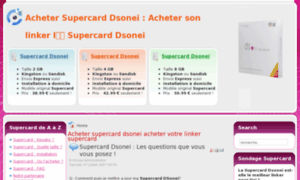 Acheter-supercard-dsonei.com thumbnail