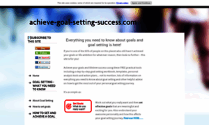 Achieve-goal-setting-success.com thumbnail