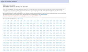 Acoustic-standards.co.uk thumbnail