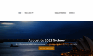 Acoustics23sydney.org thumbnail