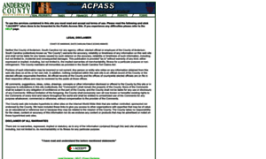 Acpass.andersoncountysc.org thumbnail