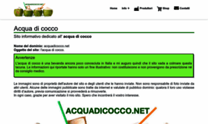 Acquadicocco.net thumbnail