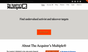 Acquirersmultiple.com thumbnail