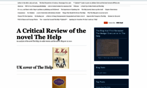 Acriticalreviewofthehelp.wordpress.com thumbnail