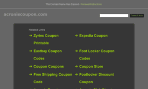 Acroniscoupon.com thumbnail