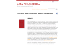 Actaphilosophica.it thumbnail