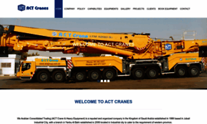 Actcranes.com thumbnail