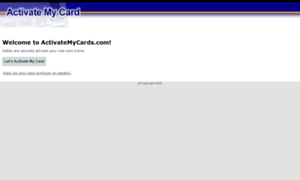 Activatemycards.com thumbnail