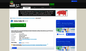 Active-caller-id.soft32.com thumbnail