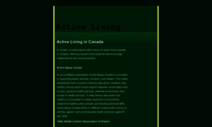 Activeliving.ca thumbnail