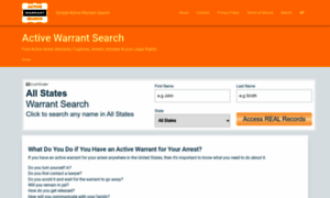 Activewarrantsearch.today thumbnail