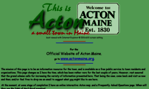 Actonmaine.com thumbnail