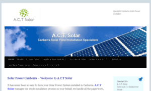 Actsolar.com.au thumbnail