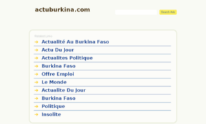 Actuburkina.com thumbnail