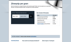 Actuelezilverprijs.nl thumbnail