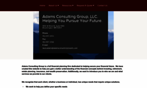 Adamsconsultinggroupllc.com thumbnail