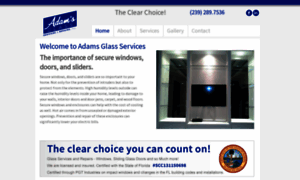 Adamsglassservices.com thumbnail