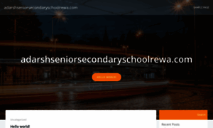 Adarshseniorsecondaryschoolrewa.com thumbnail