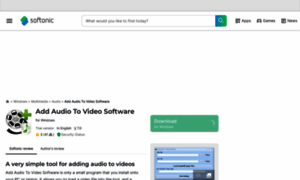 Add-audio-to-video-software.en.softonic.com thumbnail