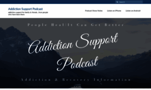 Addictionsupportpodcast.com thumbnail