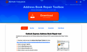 Addressbook.repairtoolbox.com thumbnail