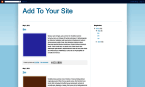 Addtoyoursite.blogspot.com thumbnail