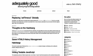 Adequatelygood.com thumbnail