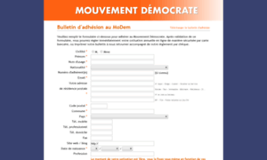Adhesion.mouvementdemocrate.fr thumbnail