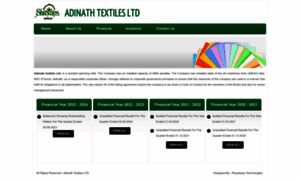Adinathtextiles.com thumbnail