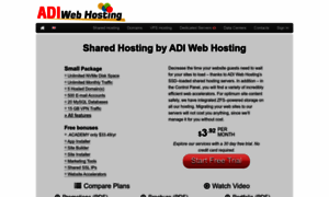 Adiwebhosting.com thumbnail