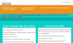 Admission.kharagpurcollege.ac.in thumbnail